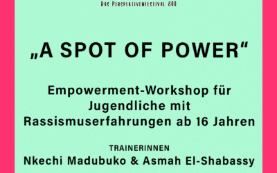 1. Workshop „A Spot of Power“