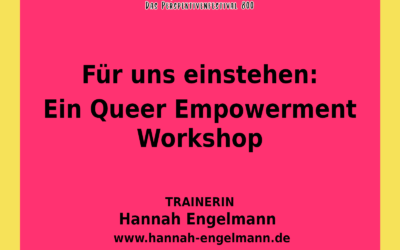 2. Workshop: Queer Empowerment Workshop
